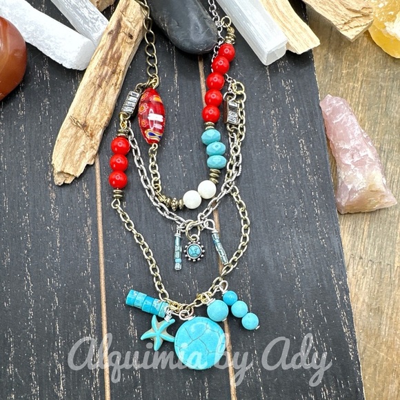 Alquimia by Ady Multicolor Beaded Necklace - Picture 2 of 8
